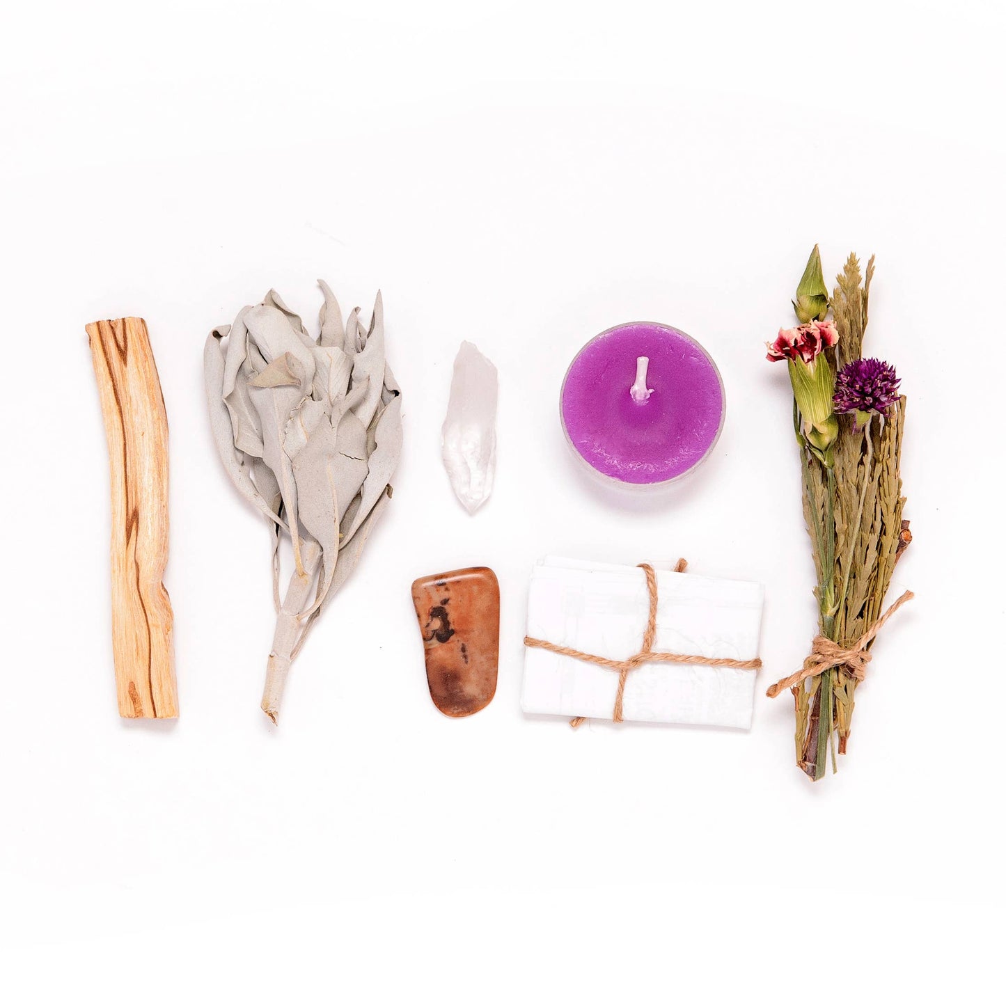 Mini Success & Prosperity Ritual Kit gift set with crystals and candle