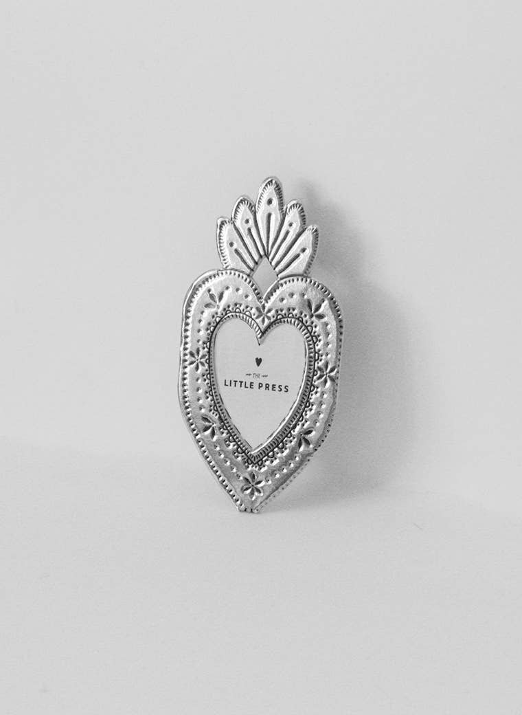 Mini Heart Frame - silver
