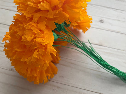 100 Day of the Dead Marigold Paper Flowers