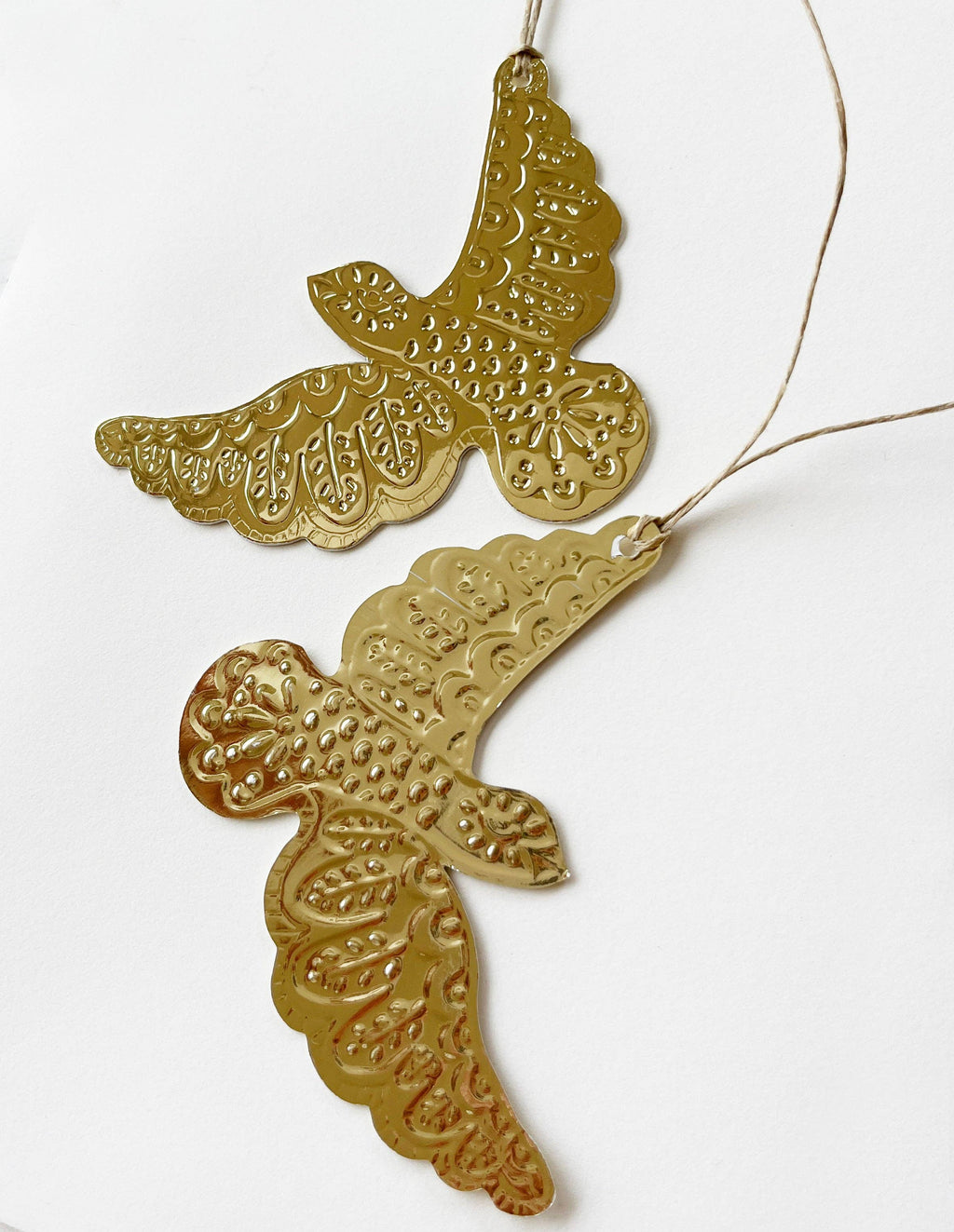 Dove - Faux-tin Ornament - Gold