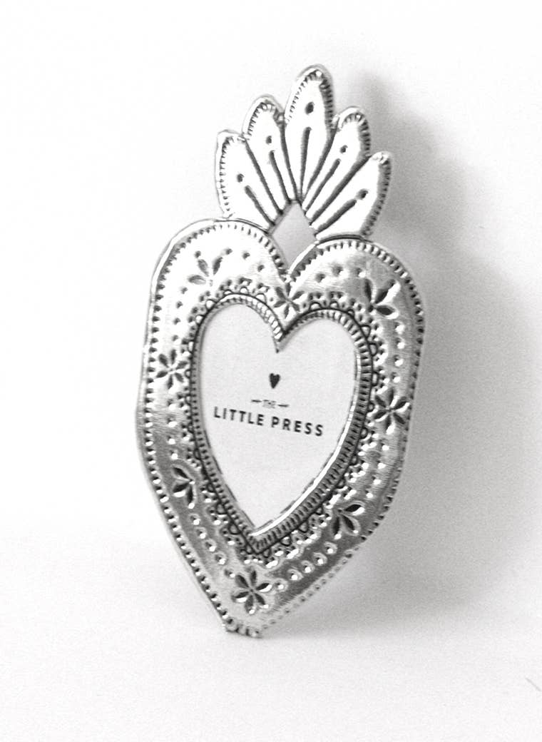 Mini Heart Frame - silver