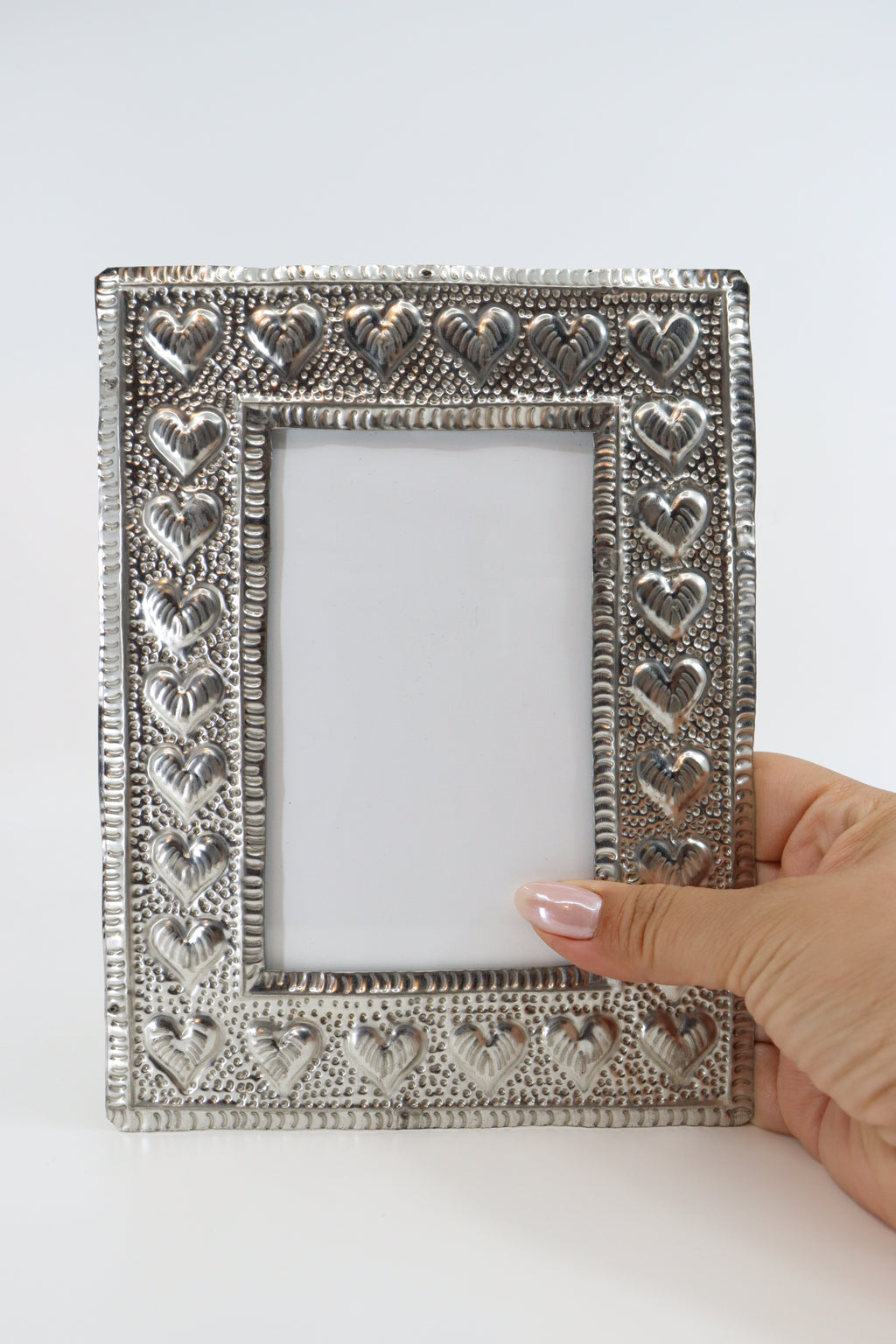 Handmade Hojalata (Tin) Picture Frame from Mexico