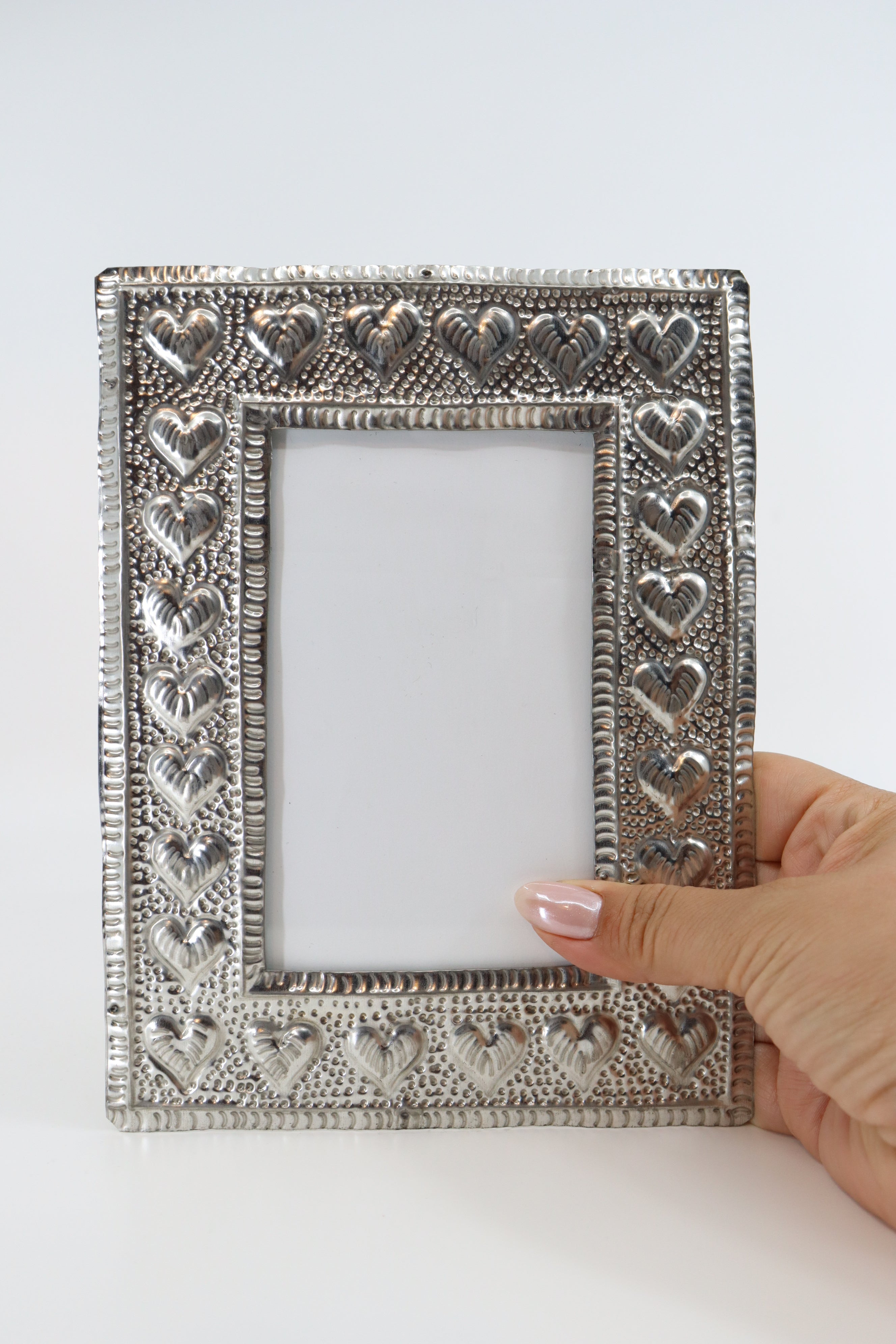 Handmade Hojalata (Tin) Picture Frame from Mexico