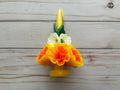 Multicolor Yellow Oaxaca Marigold Day of the Dead Candle
