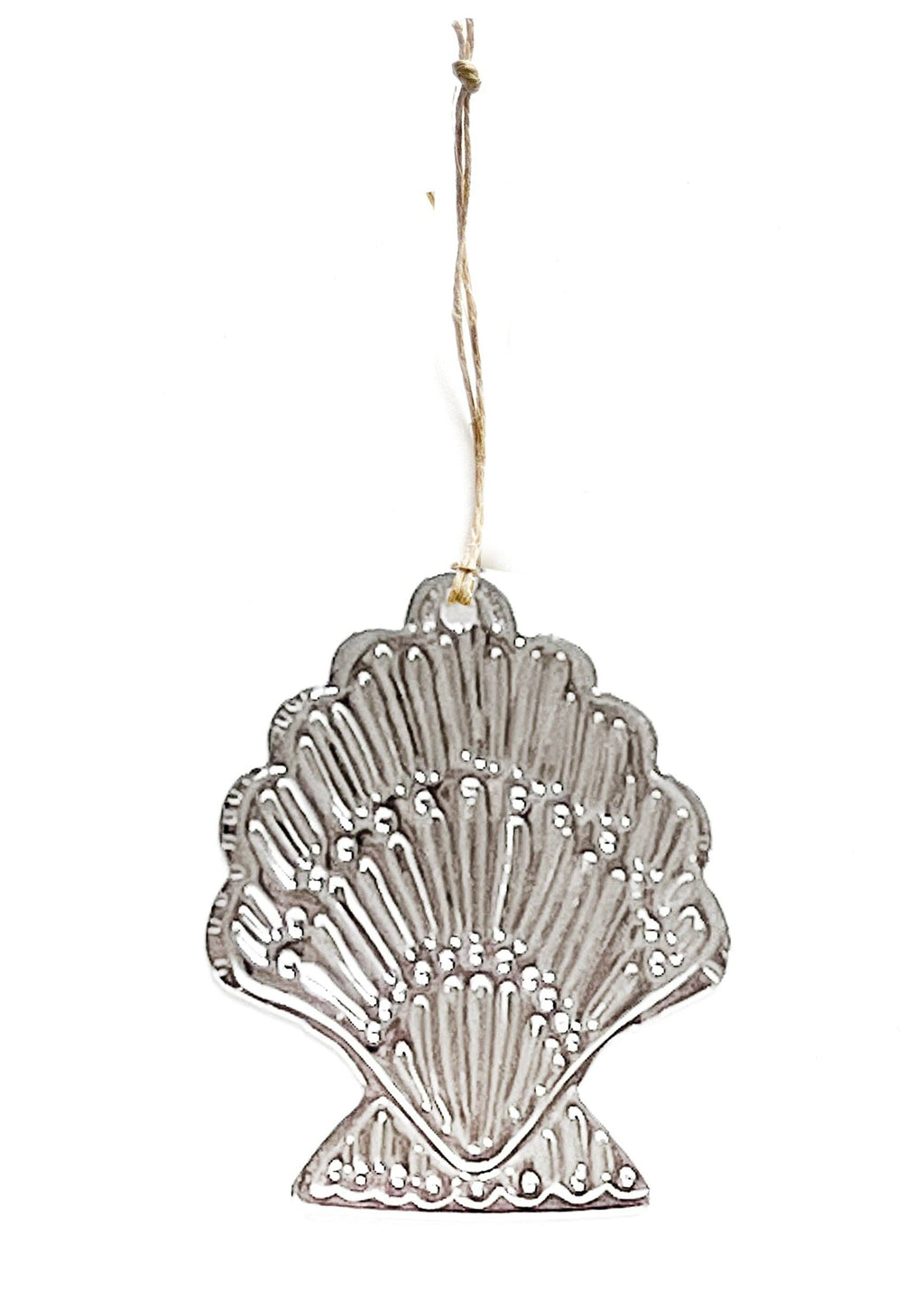 Shell - Faux-tin Ornament - Silver
