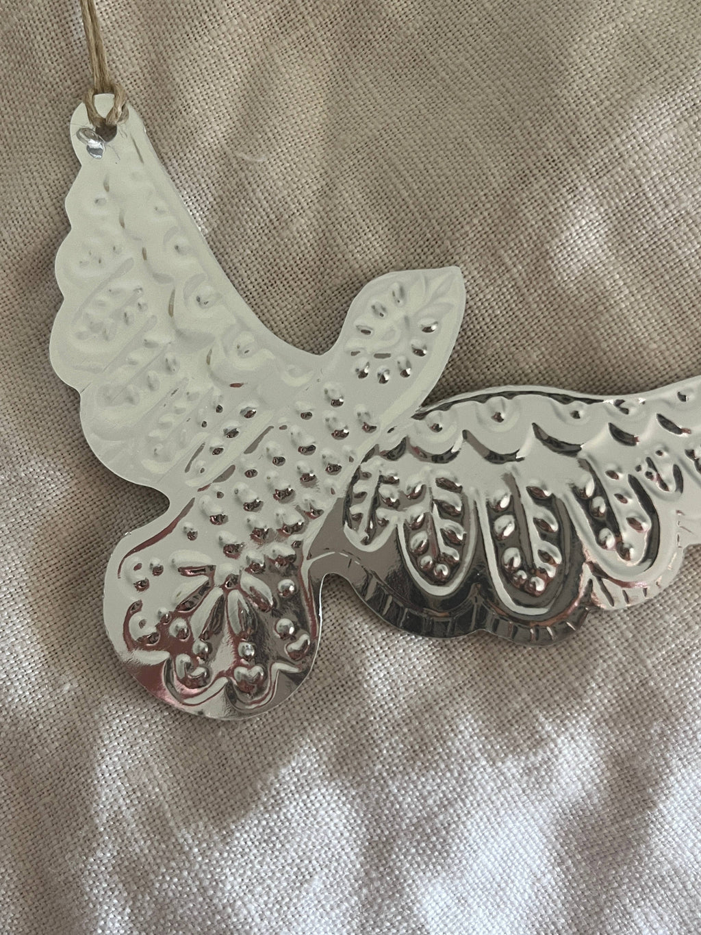 Dove - Faux-tin Ornament - Silver