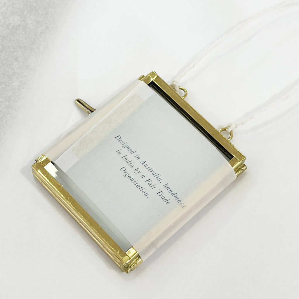 Glass Brass frame - mini