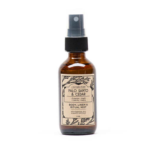 Palo Santo & Cedar Body & Linen Ritual Mist - 2 oz.