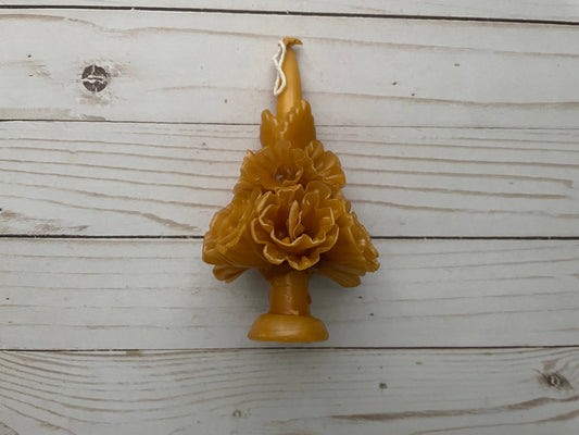 Beeswax Oaxaca Marigold Day of the Dead Candle